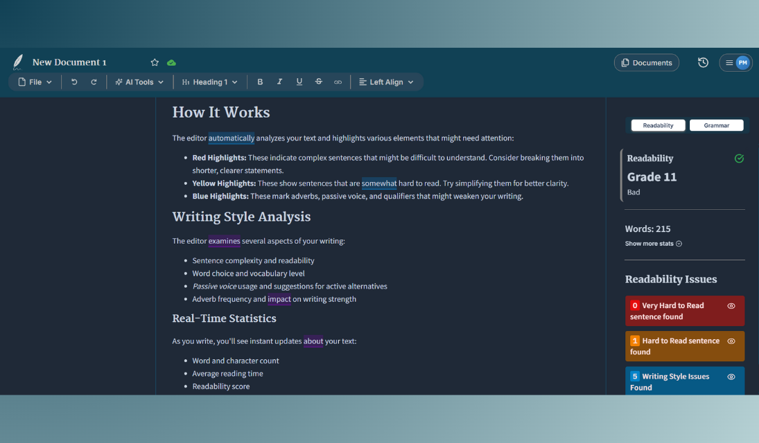 Intelligent Writing Analysis