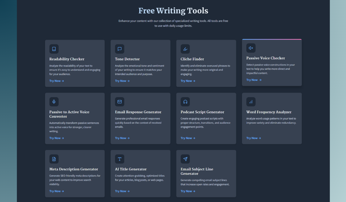 Free Writing & Content Tools