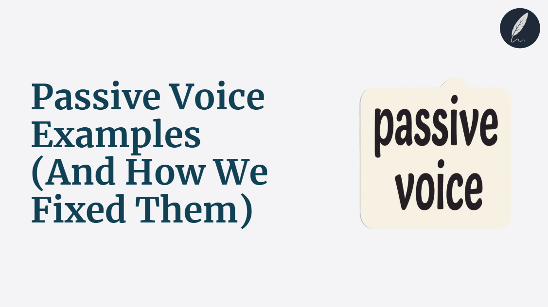 passive voice examples