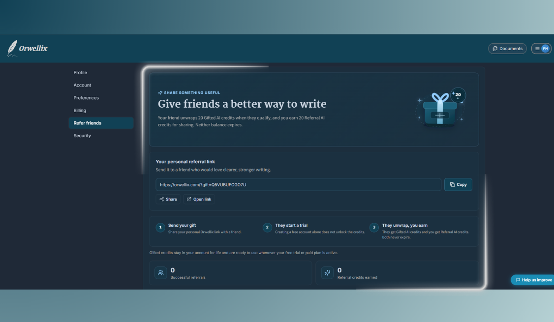 Orwellix Referral Program